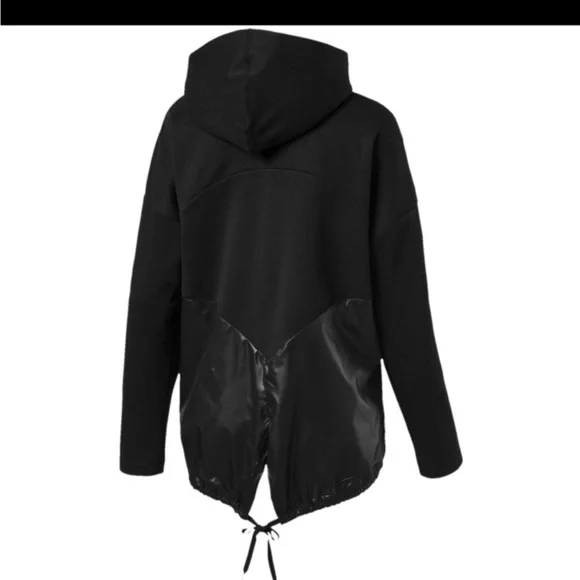 Puma Black Hoodie with Shiny Accents size small - Picture 2 of 11